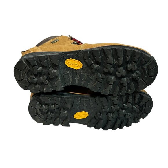 LL Bean Knife Edge Womens 11 Boots Hiking Saddle Suede Waterproof Vibram Lace Up - Picture 5 of 8